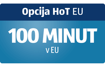 Modra 3D ikona plusa z zvezdicami EU in simbolom telefona, ki označuje uporabo mobilnih storitev v tujini po pravilih EU gostovanja.