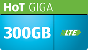 Paket HoT Giga: kar 200 GB LTE prenosa podatkov za samo 14,99 € / 30 dni z DDV. Tudi za poslovne uporabnike.