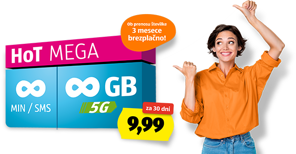 MEGA: NAJBOLJŠI NEOMEJENI MOBILNI PAKET V SLOVENIJI!
